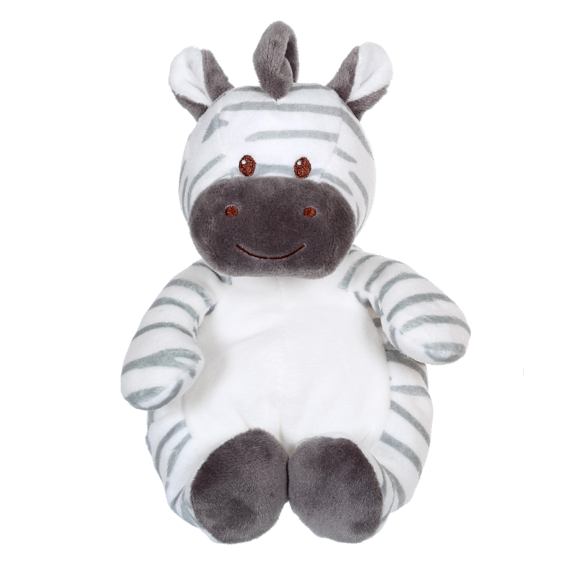  les ux peluche zèbre blanc gris 15 cm 